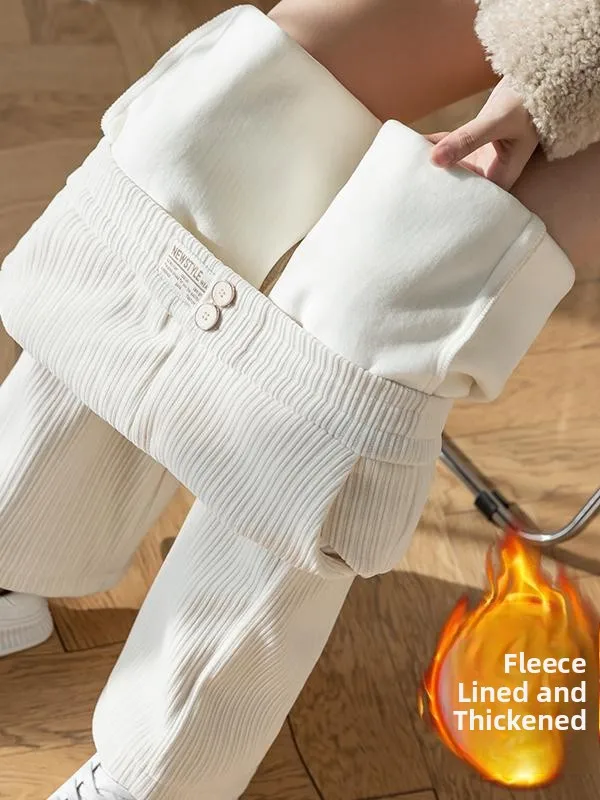 plus Size Corduroy Wide Leg Pants Women's Lazy Style Fleece Lined Thick Straight Casual Trousers Korean Commute Style High Wa...
plus Size Corduroy Wide Leg Pants Women's Lazy Style Fleece Lined Thick Straight Casual Trousers Korean Commute Style High Wa...