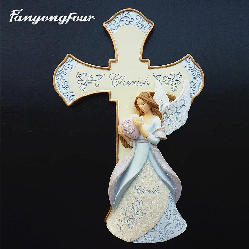 Fan Yong four Love Angel Cross Epoxy Mould DIY Making Concrete Plaster Resin Crafts Decorative Ornaments
Fan Yong four Love Angel Cross Epoxy Mould DIY Making Concrete Plaster Resin Crafts Decorative Ornaments