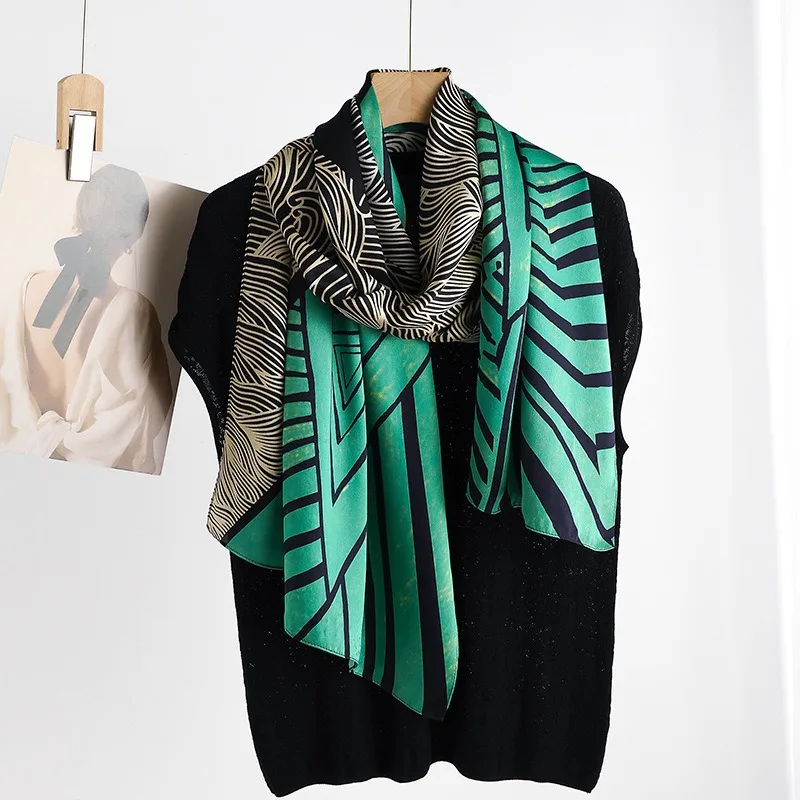 100% Mulberry Silk Long Scarf for Women Oblong Shawls for Headscarf Neck- Oblong Hair Wraps Gift Packed Green Patchwork Print
100% Mulberry Silk Long Scarf for Women Oblong Shawls for Headscarf Neck- Oblong Hair Wraps Gift Packed Green Patchwork Print