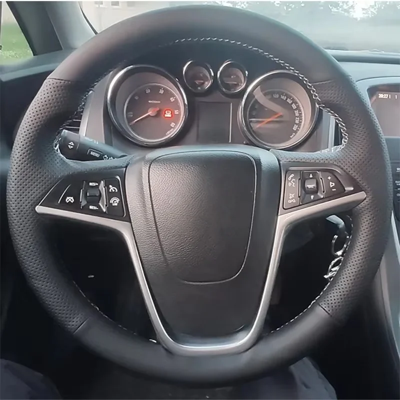 Кожаный чехол на руль автомобиля из микрофибры для Opel Insignia 2008-2013 Astra (J) Cascada, чехол на ручку, аксессуары для интерьера автомобиля
Кожаный чехол на руль автомобиля из микрофибры для Opel Insignia 2008-2013 Astra (J) Cascada, чехол на ручку, аксессуары для интерьера автомобиля