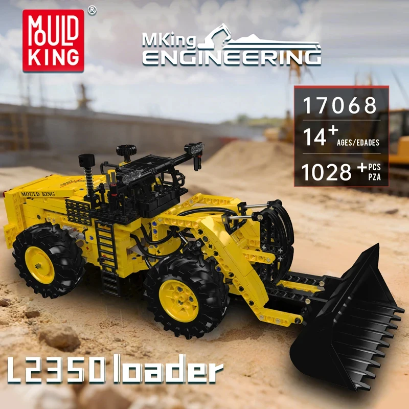 Конструктор Mould King 17068 «Пневматический погрузчик L2350» — техническая модель автомобиля, набор строительных блоков, подарок на Рождество для детей
Конструктор Mould King 17068 «Пневматический погрузчик L2350» — техническая модель автомобиля, набор строительных блоков, подарок на Рождество для детей
