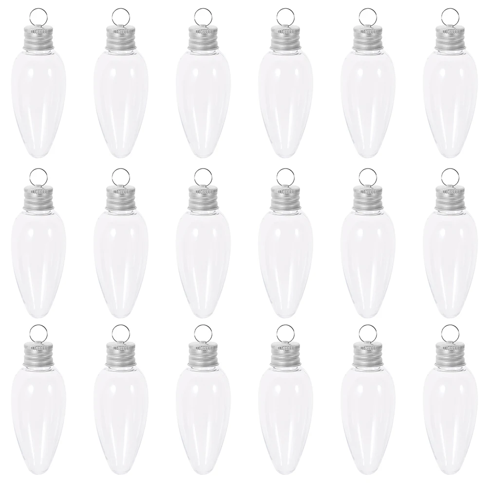 24Pcs Christmas Candy Container 35Ml Bulb Style Clear Pet Jar for Hanging Ornament DIY Craft Party Favor Decoration
24Pcs Christmas Candy Container 35Ml Bulb Style Clear Pet Jar for Hanging Ornament DIY Craft Party Favor Decoration