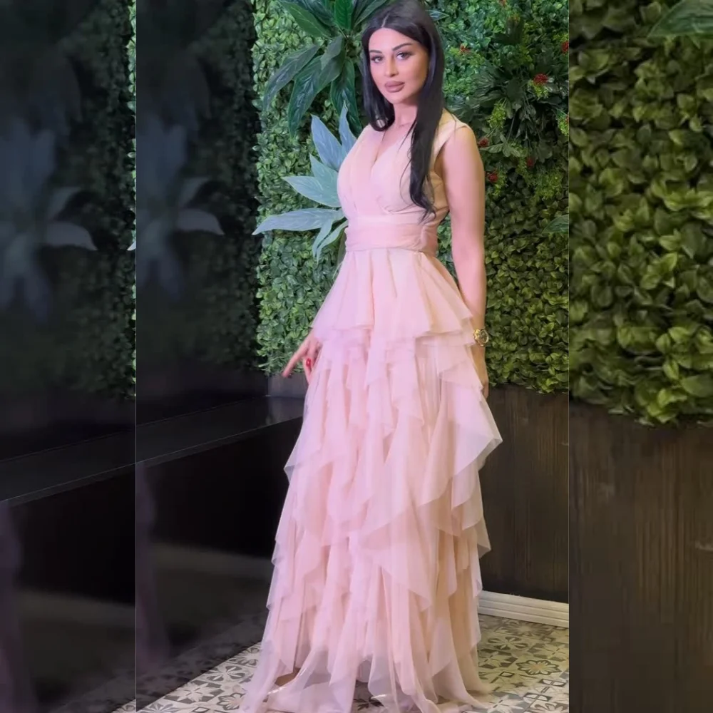 Customized Modern Style Chiffon Pleat A-line V-neck Long Dresses Bespoke Occasion Sizes Available Elegant
Customized Modern Style Chiffon Pleat A-line V-neck Long Dresses Bespoke Occasion Sizes Available Elegant