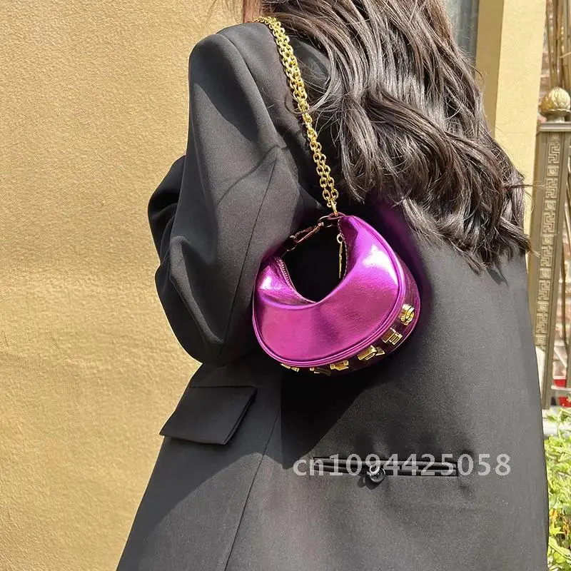 Summer Bright Leather Crossbody Bag For Women Luxury Designer Women Small Bag Mini Dumpling Purse Pleated Bags Handbags
Summer Bright Leather Crossbody Bag For Women Luxury Designer Women Small Bag Mini Dumpling Purse Pleated Bags Handbags