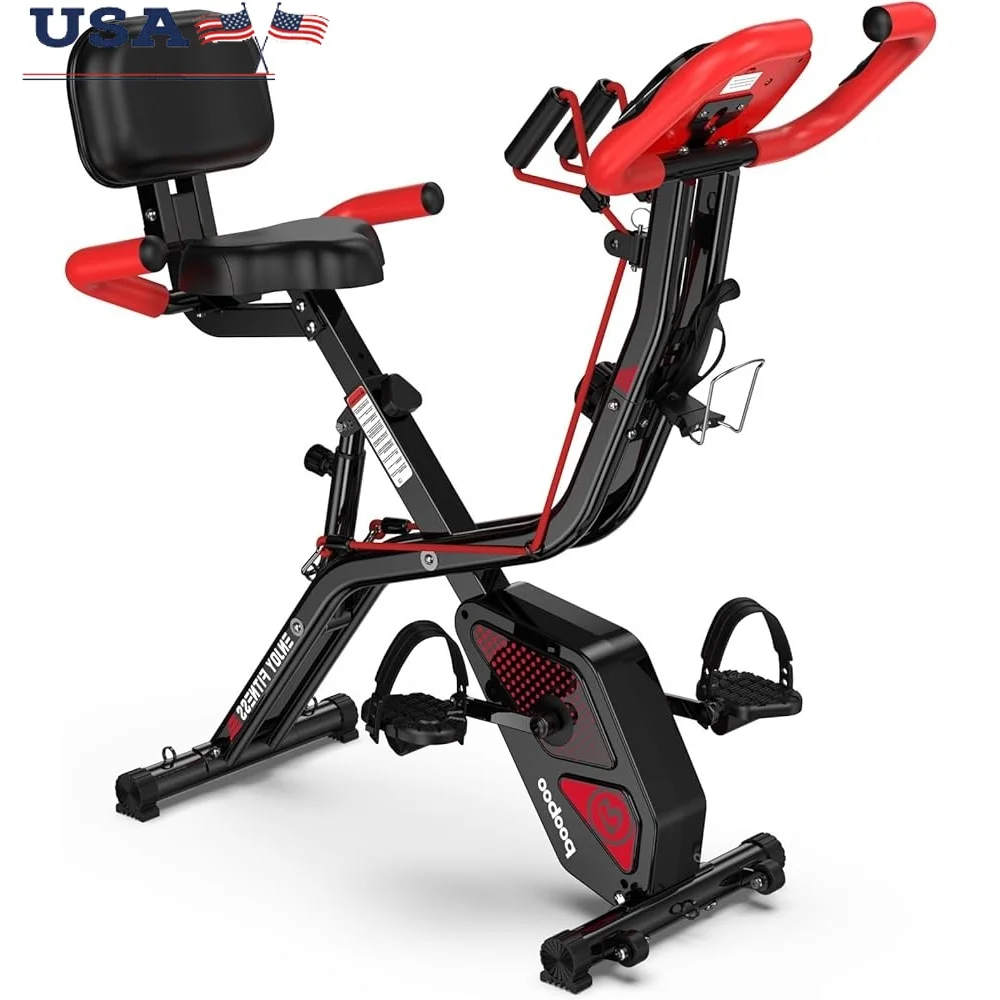 Folding Exercise Bike with 8-Level Magnetic Resistance Adjustable Seat Compact Indoor Cycling Stationary Bike with Resistance
Folding Exercise Bike with 8-Level Magnetic Resistance Adjustable Seat Compact Indoor Cycling Stationary Bike with Resistance