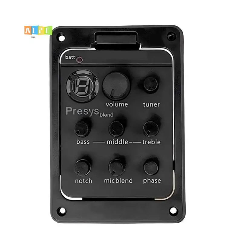 A12E-Guitar Pickup EQ Equalizer With Tuner Presys Piezo Pickup Guitar Blend Preamp Guitar Parts Accessories
A12E-Guitar Pickup EQ Equalizer With Tuner Presys Piezo Pickup Guitar Blend Preamp Guitar Parts Accessories