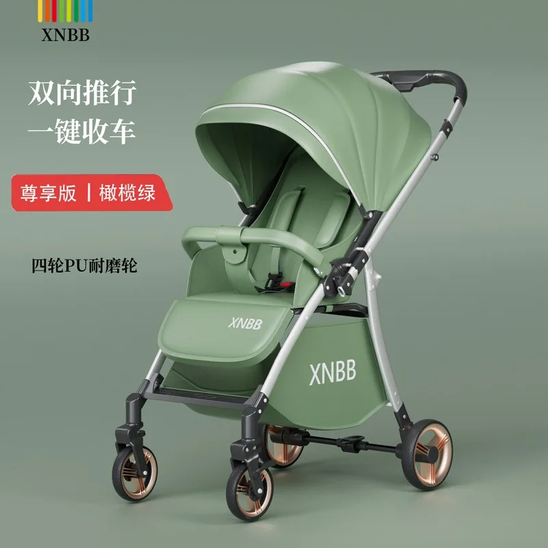 High view two-way stroller can sit and lie down, foldable ultra-light portable shock absorber 0-3-year-old baby stroller
High view two-way stroller can sit and lie down, foldable ultra-light portable shock absorber 0-3-year-old baby stroller