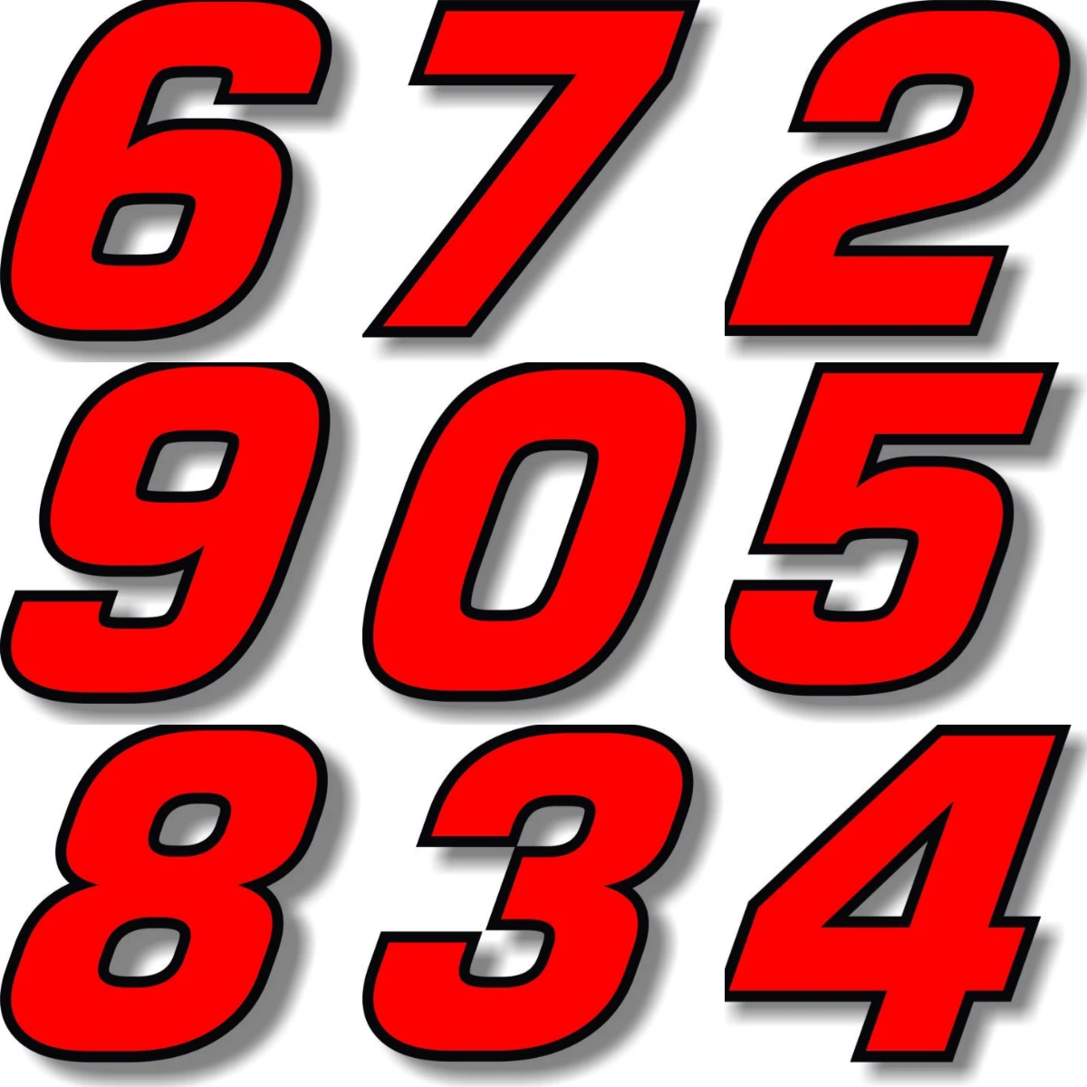 Personalized Red Number Black Border Racing Number Sticker Scratch-Proof Exterior Decals Accessories Trolley Case Motorcycle
Personalized Red Number Black Border Racing Number Sticker Scratch-Proof Exterior Decals Accessories Trolley Case Motorcycle