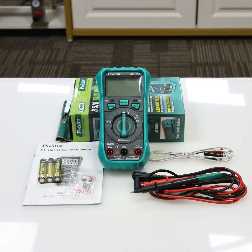 Pro'sKit MT-1236 3-5/6 Цифровой мультиметр True RMS ACA ACV DCA DCV Автоматический диапазон Электрик Измеритель с защитой от ожогов Светодиодное освещение
Pro'sKit MT-1236 3-5/6 Цифровой мультиметр True RMS ACA ACV DCA DCV Автоматический диапазон Электрик Измеритель с защитой от ожогов Светодиодное освещение