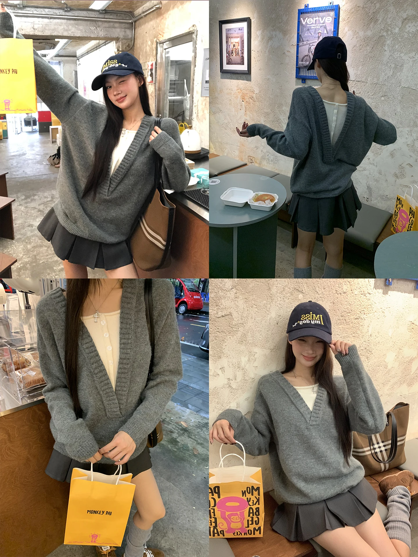 ay Loose Knitted Sweater Women's Autumn Lazy Sle Overhead Top Fake Two-Piece Comfortable Long Sve Straight Cut Basic C...
ay Loose Knitted Sweater Women's Autumn Lazy Sle Overhead Top Fake Two-Piece Comfortable Long Sve Straight Cut Basic C...