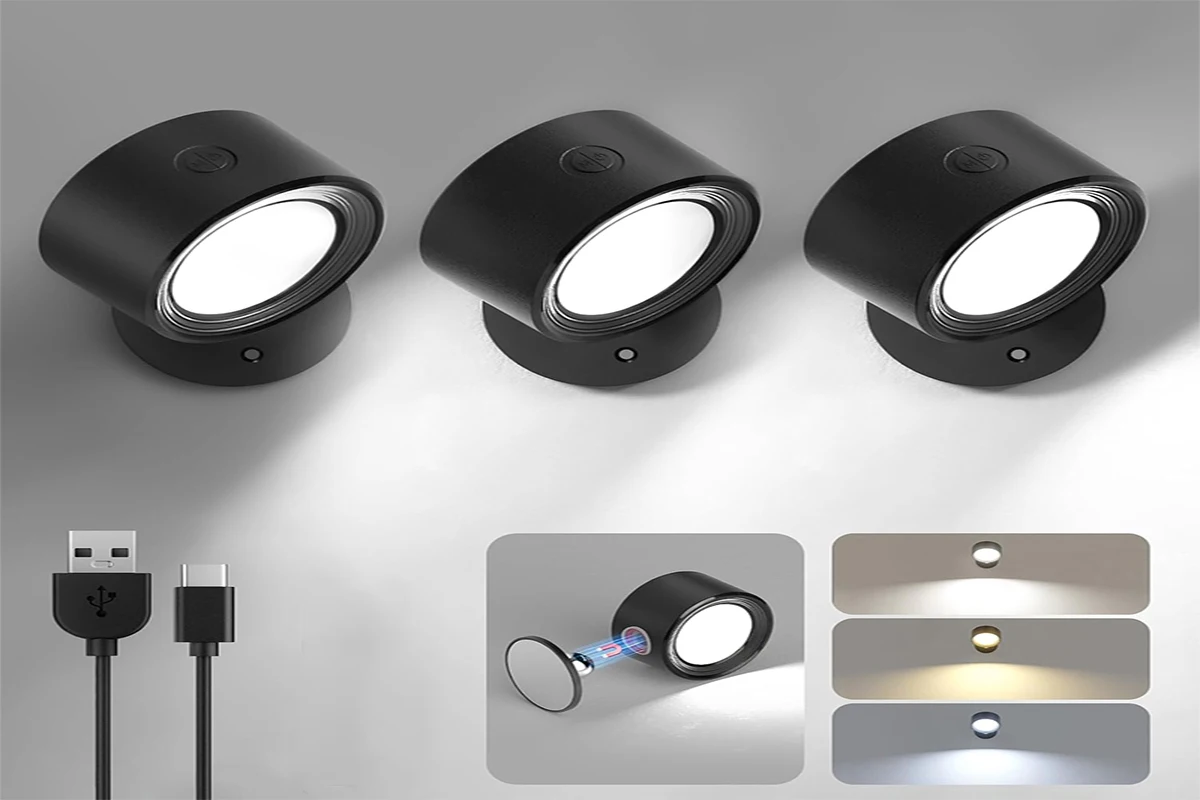 Led Wall Lamp Touch Control Remote 360 Rotatable USB Recharge Wireless Portable Night Light For Bedroom Reading Lamp
Led Wall Lamp Touch Control Remote 360 Rotatable USB Recharge Wireless Portable Night Light For Bedroom Reading Lamp