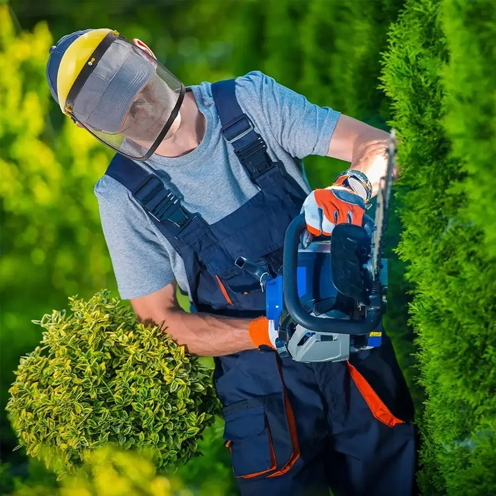 Breathable Face Protector Grass Trimmer Helmet With Full Face Visor Protection Garden Mask Headworn Hat Garden Helmet Forestry
Breathable Face Protector Grass Trimmer Helmet With Full Face Visor Protection Garden Mask Headworn Hat Garden Helmet Forestry