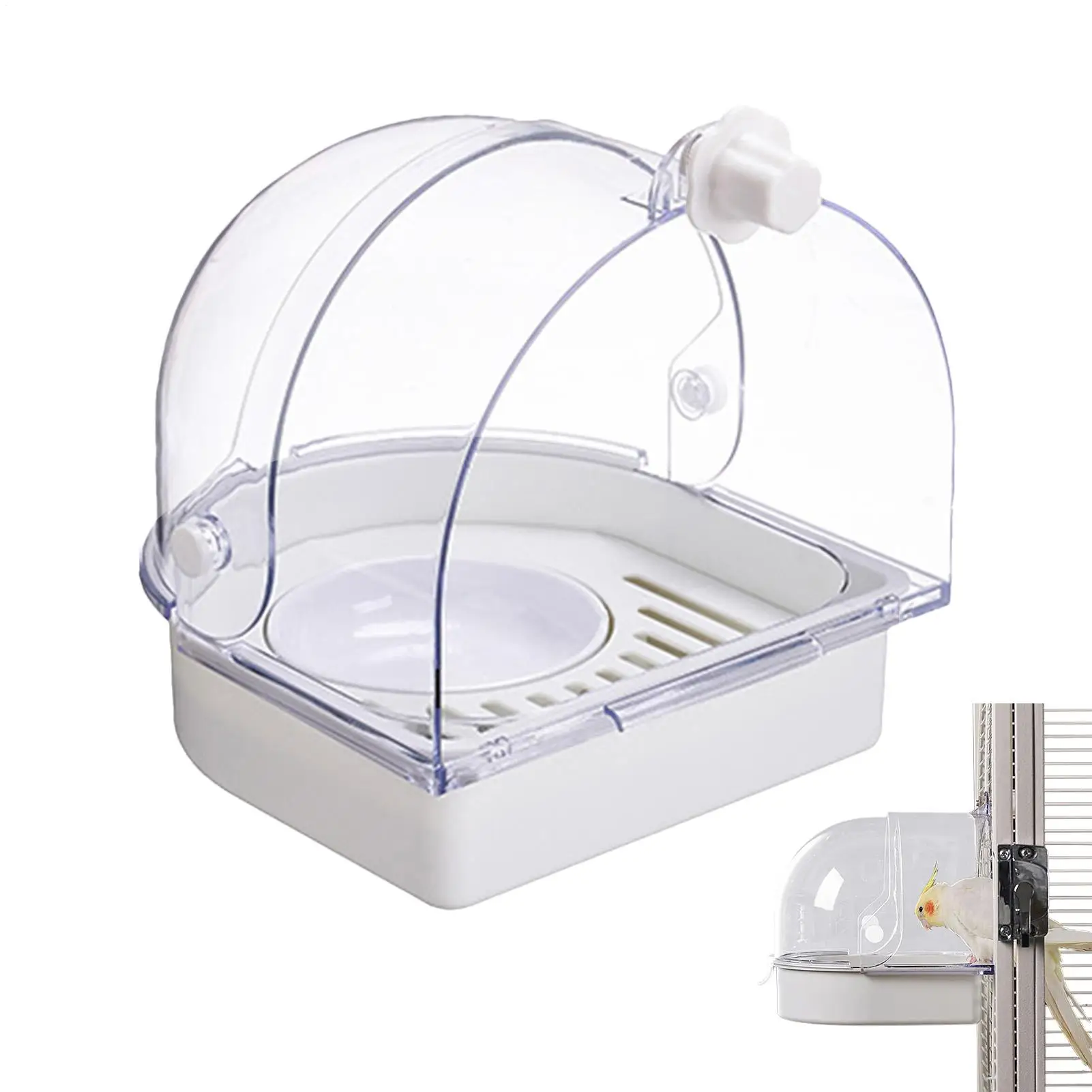 Parrot Bath Feeder Nest Shower Box Splashproof Transparent Cage Bird Bath For Indoor Window Cockatiel Conure Canary Hummingbird
Parrot Bath Feeder Nest Shower Box Splashproof Transparent Cage Bird Bath For Indoor Window Cockatiel Conure Canary Hummingbird