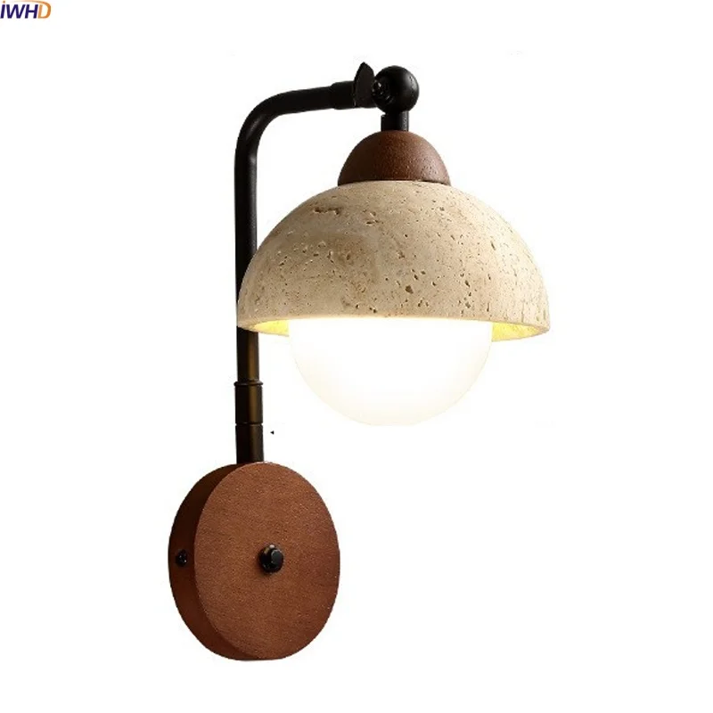 IWHD Wabi Sabi LED Wall Lamps Interior Living Room Bedroom Decoration White Glass Yellow Travertine Stair Light Wandleuchte
IWHD Wabi Sabi LED Wall Lamps Interior Living Room Bedroom Decoration White Glass Yellow Travertine Stair Light Wandleuchte