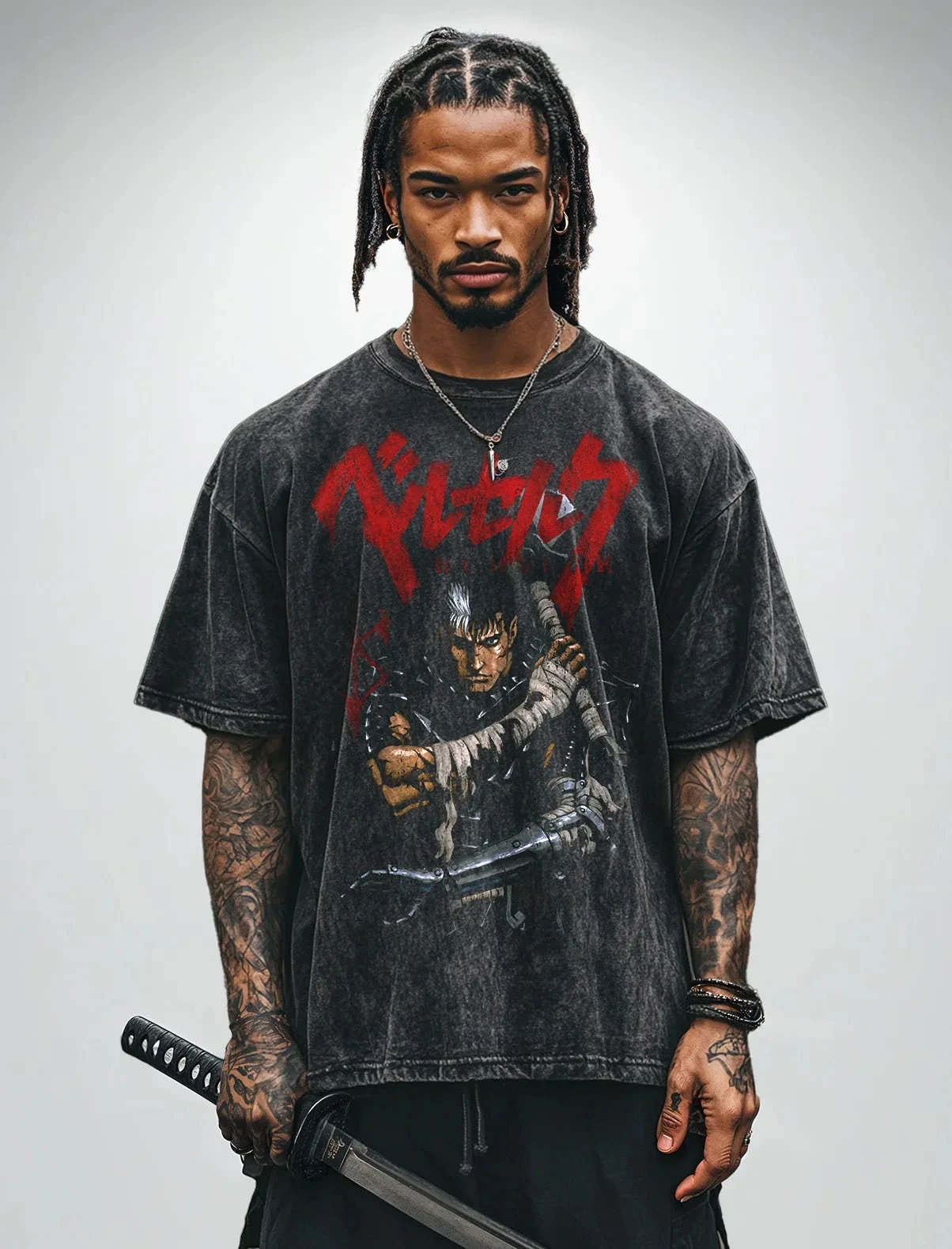 2025 Fashion New Unisex Vintage T-shirt Berserk Y2k Men Short Sleeve Shirts Clothing Top Men Anime Cotton Retro Washed T-shirt 
2025 Fashion New Unisex Vintage T-shirt Berserk Y2k Men Short Sleeve Shirts Clothing Top Men Anime Cotton Retro Washed T-shirt