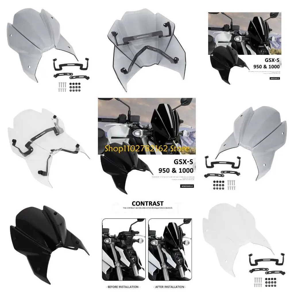 547B Motorbike Windshield Deflector Windscreen Spoiler Air Deflector Optimal Wind Resistance Minimized Driving Noise for S950
547B Motorbike Windshield Deflector Windscreen Spoiler Air Deflector Optimal Wind Resistance Minimized Driving Noise for S950