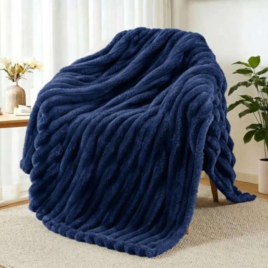 Fleece Throw Blanket for Couch, Super Soft Striped Jacquard Bed Blanket, Lightweight Fuzzy Cozy for All Seasons, 50x60 Inch
Fleece Throw Blanket for Couch, Super Soft Striped Jacquard Bed Blanket, Lightweight Fuzzy Cozy for All Seasons, 50x60 Inch
