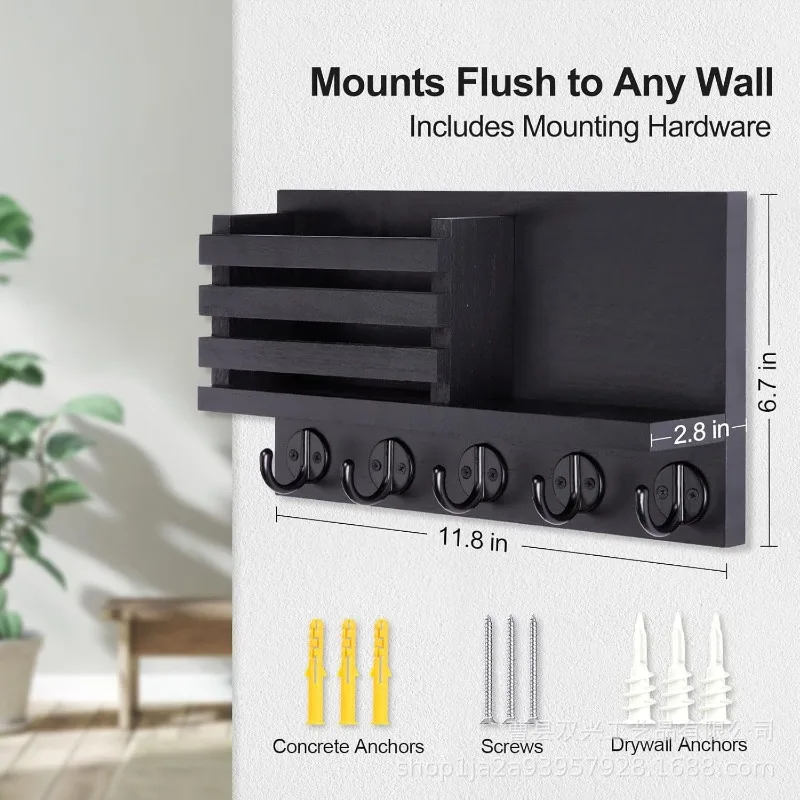 Cross-border key rack Wall-mounted key rack Wooden mail storage rack Envelope storage
Cross-border key rack Wall-mounted key rack Wooden mail storage rack Envelope storage
