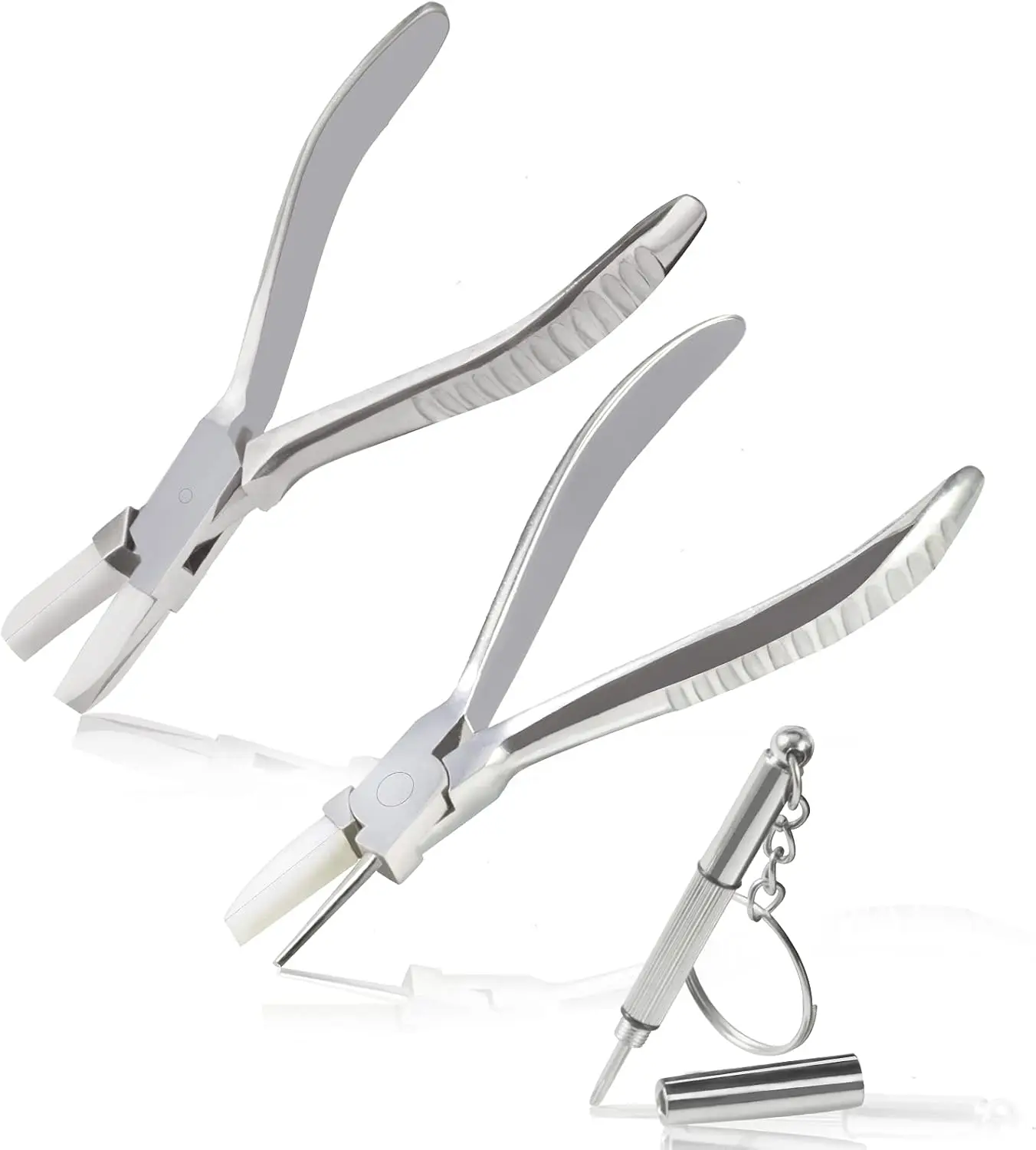 Nylon Jaw Eyeglass Frame Pliers Set with Screwdriver for Optical Repair
Nylon Jaw Eyeglass Frame Pliers Set with Screwdriver for Optical Repair