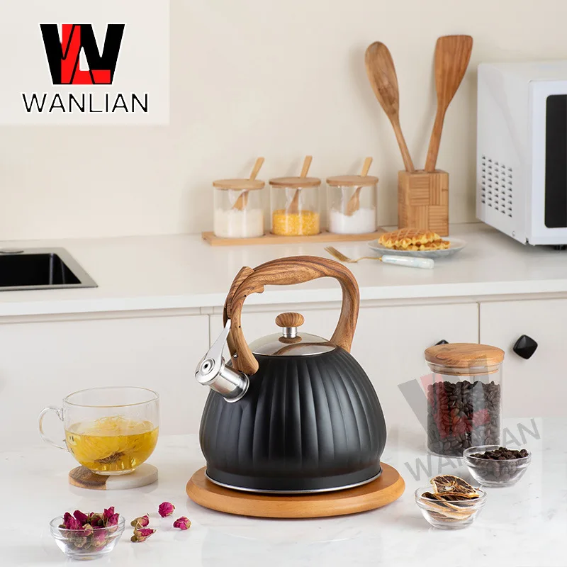 LMM black stainless steel pumpkin whistle kettle kettle 3.5L ringing kettle large capacity
LMM black stainless steel pumpkin whistle kettle kettle 3.5L ringing kettle large capacity