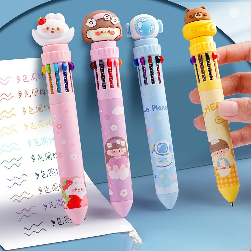 10colors Cute Multicolor Ballpoint Pens Colored Black Blue Green Red Ink Ball Pens for Writing School Office Supplies Stationery
10colors Cute Multicolor Ballpoint Pens Colored Black Blue Green Red Ink Ball Pens for Writing School Office Supplies Stationery