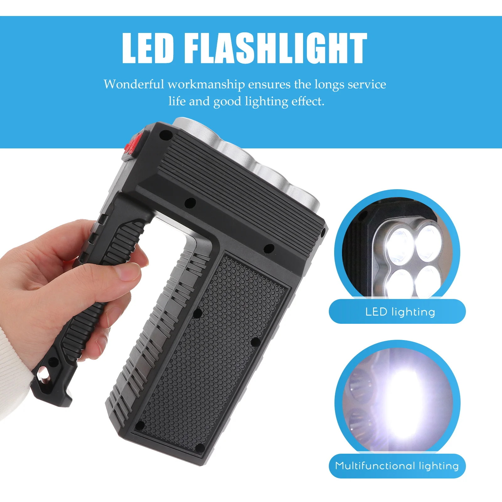 Solar H Lamp LED Outdoor Work Light Portable Spotlight Camping Travel Fishing ABS Material Waterproof Durable Rechargeable 
Solar H Lamp LED Outdoor Work Light Portable Spotlight Camping Travel Fishing ABS Material Waterproof Durable Rechargeable