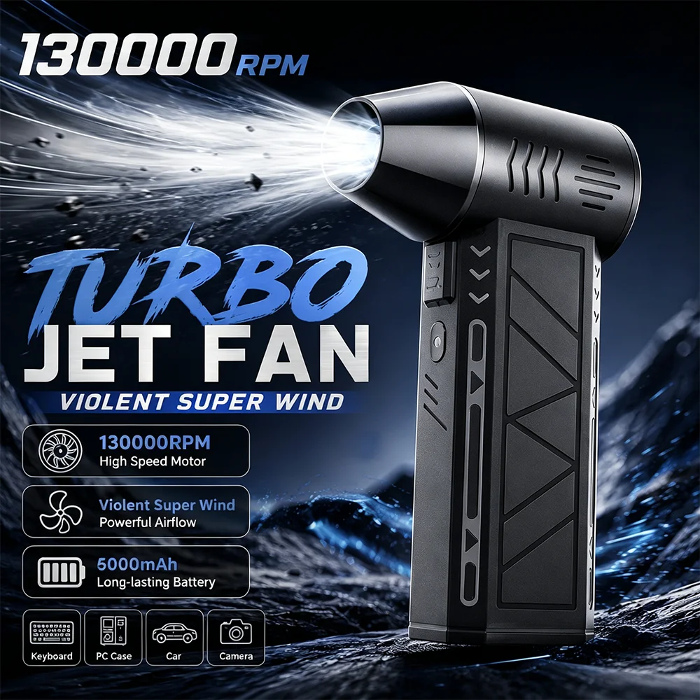 Powerful Dust Blower 130000RPM Brushless Motor Outdoor Air Duster Blower Type-C Rechargeable Air Blower Cleaning PC Turbo Fans
Powerful Dust Blower 130000RPM Brushless Motor Outdoor Air Duster Blower Type-C Rechargeable Air Blower Cleaning PC Turbo Fans