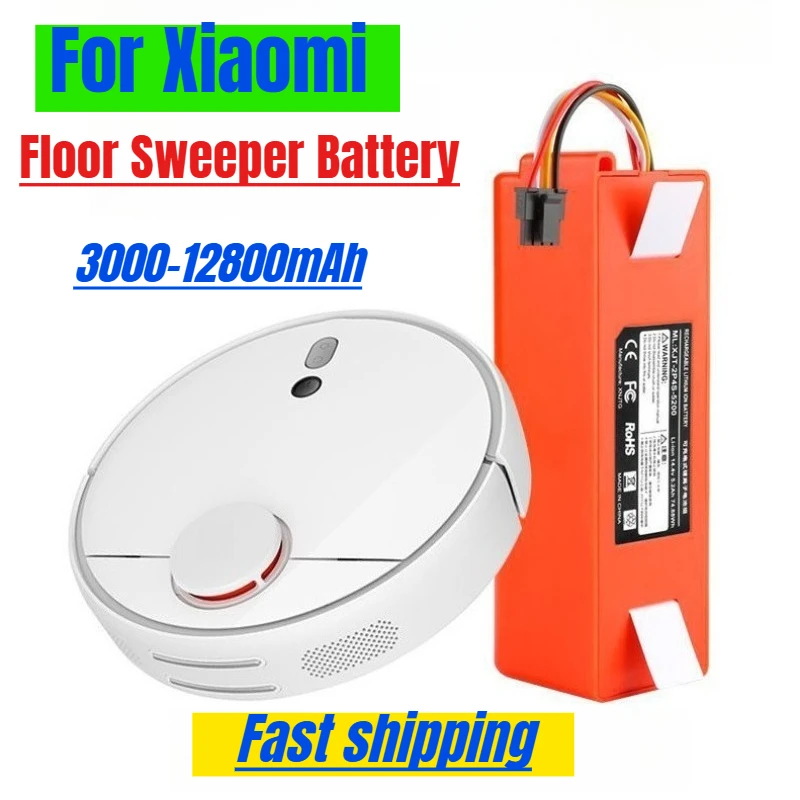 For Xiaomi Floor Sweeper Battery 14.4V 12800mah 1st and 2nd Generation Floor Sweeping Robot Lithium Battery
For Xiaomi Floor Sweeper Battery 14.4V 12800mah 1st and 2nd Generation Floor Sweeping Robot Lithium Battery