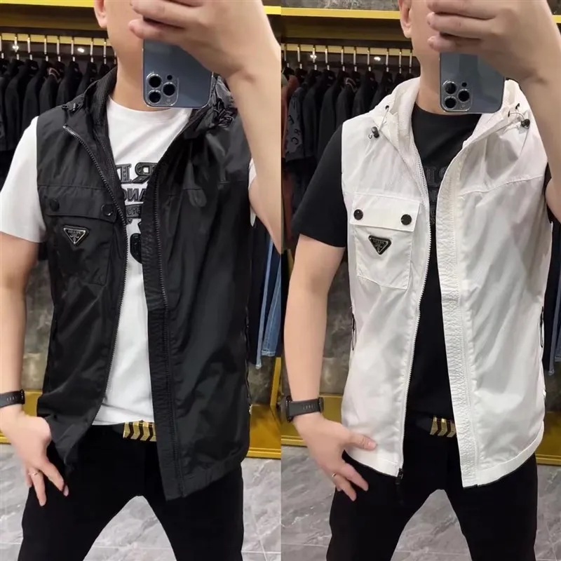 Lightweight Breathable Me Hooded Vest Jaet for Men Summer Spor Bla Versatile Slim Fit Youthful Trendy Zipper Decoration
Lightweight Breathable Me Hooded Vest Jaet for Men Summer Spor Bla Versatile Slim Fit Youthful Trendy Zipper Decoration