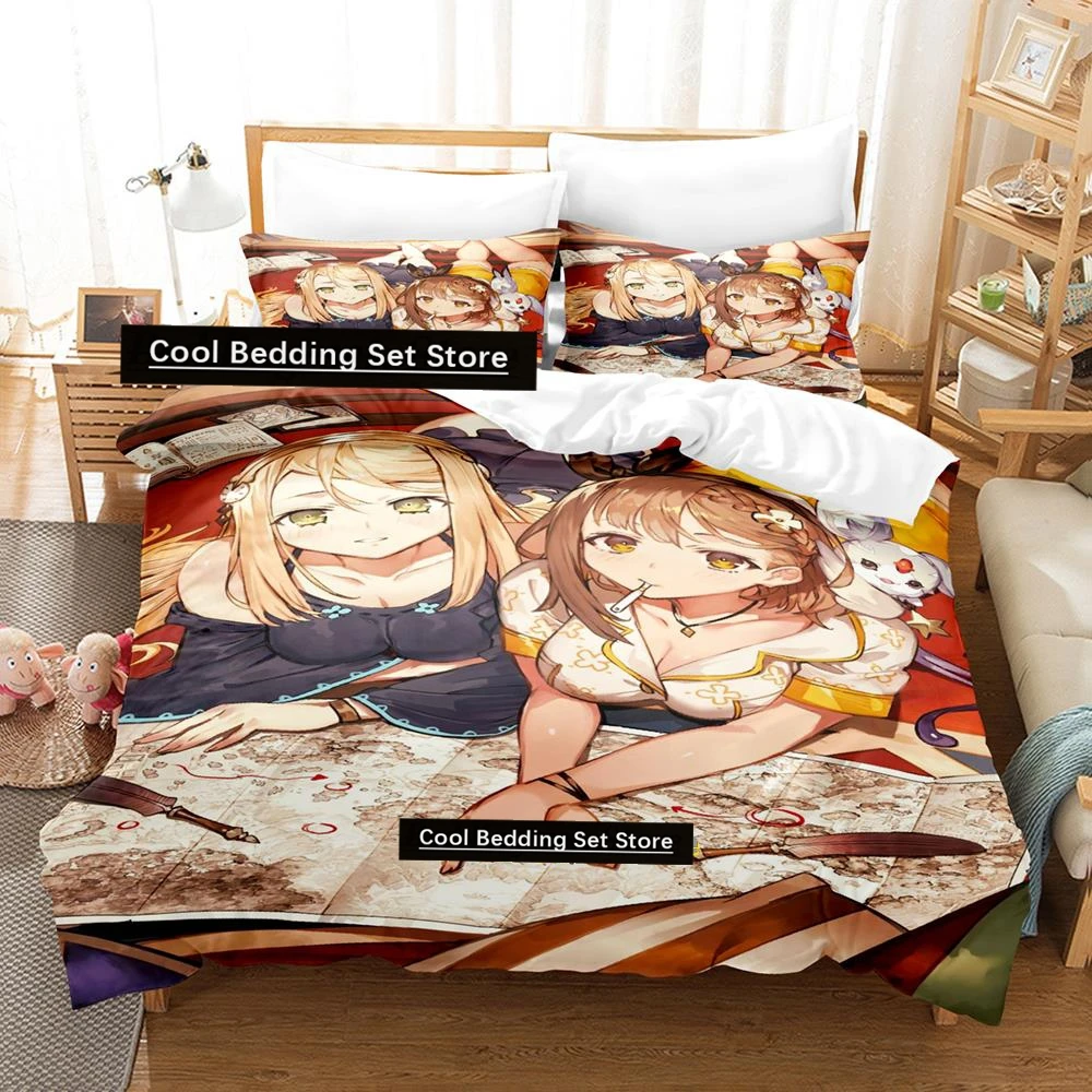 2023 Kawaii Atelier Ryza Bedding Set Single Twin Full Queen King Size Bed Set Adult Kid Bedroom Duvetcover Sets Girls Anime Bed
2023 Kawaii Atelier Ryza Bedding Set Single Twin Full Queen King Size Bed Set Adult Kid Bedroom Duvetcover Sets Girls Anime Bed
