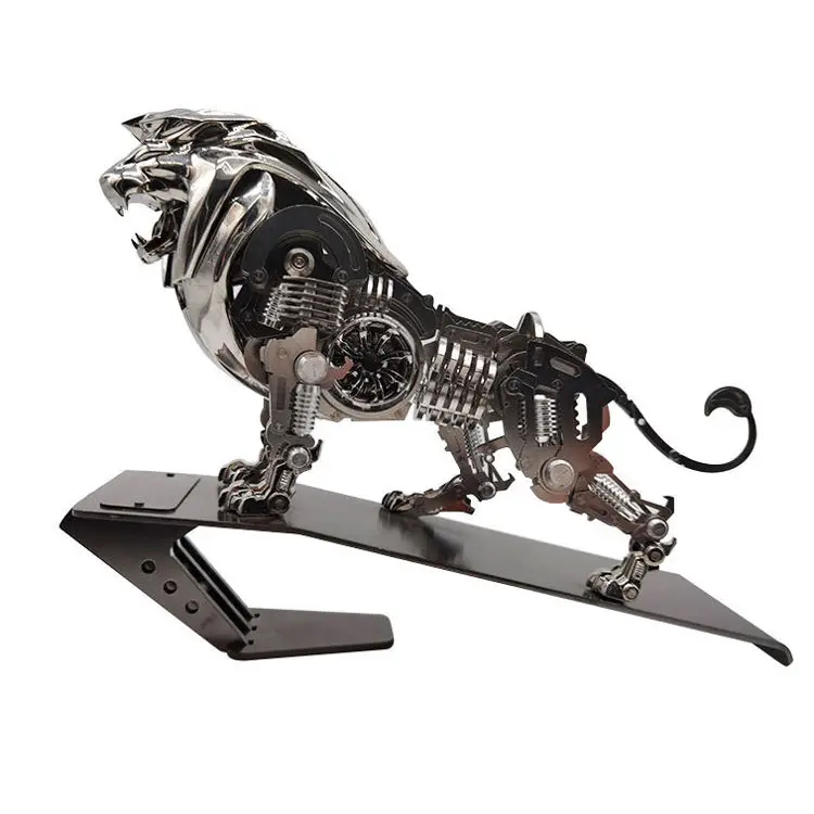 Lion Custom Mechanical Model High End Punk Style Metal Craft Decor Items Future Design Mechanical Lion Metal Home Decor
Lion Custom Mechanical Model High End Punk Style Metal Craft Decor Items Future Design Mechanical Lion Metal Home Decor