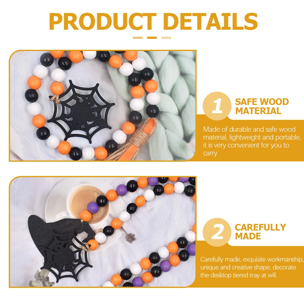2pcs Wood Bead Garland Halloween Decor Hanging Tiered Tray Decorations For Party Spider Web Hat Natural Wooden Festival
2pcs Wood Bead Garland Halloween Decor Hanging Tiered Tray Decorations For Party Spider Web Hat Natural Wooden Festival