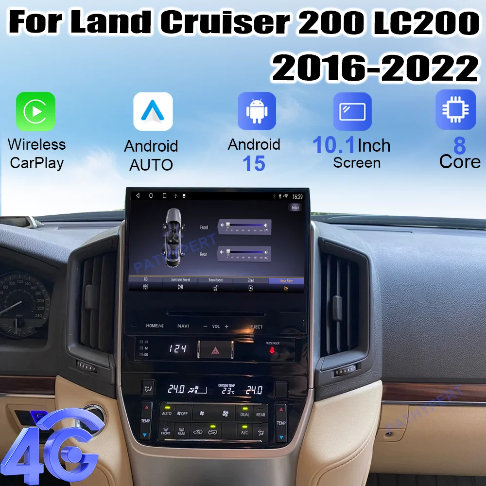 For Land Cruiser 200 LC200 2016-2022 10.1" Stere HD Screen Multimedia Player Car Radio Android 15 Carplay Display GPS Navigation
For Land Cruiser 200 LC200 2016-2022 10.1" Stere HD Screen Multimedia Player Car Radio Android 15 Carplay Display GPS Navigation