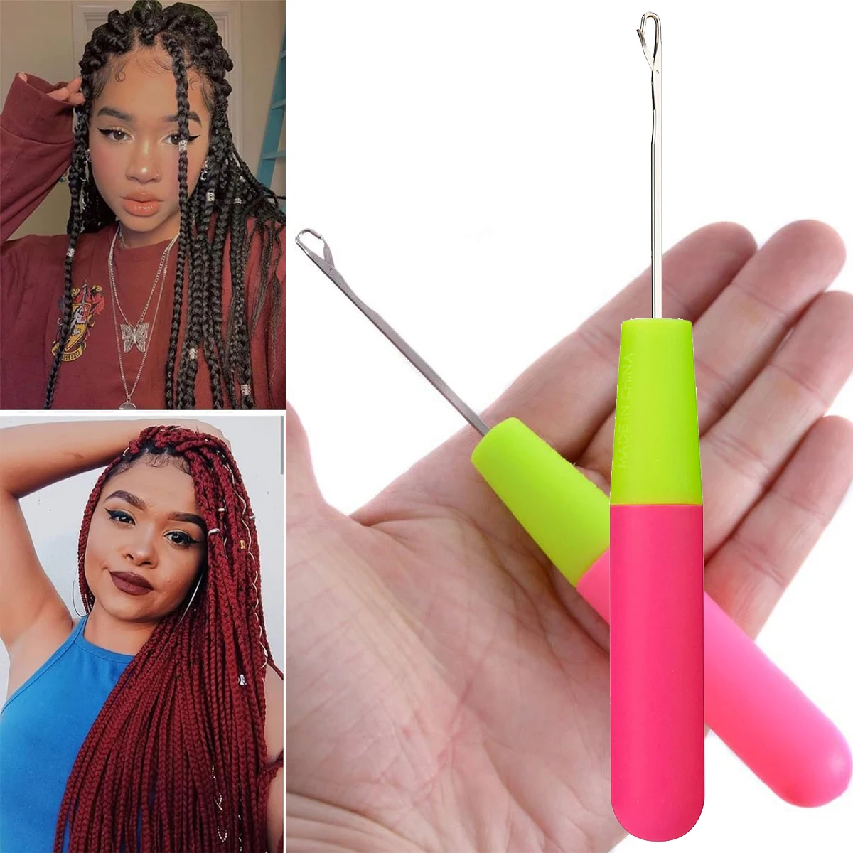 5Pcs Latch Crochet Hook Needle Plastic Knitt For Making Jumbo Braiding Dreadlock Hair Tools Weaving Dreadlock Extension
5Pcs Latch Crochet Hook Needle Plastic Knitt For Making Jumbo Braiding Dreadlock Hair Tools Weaving Dreadlock Extension