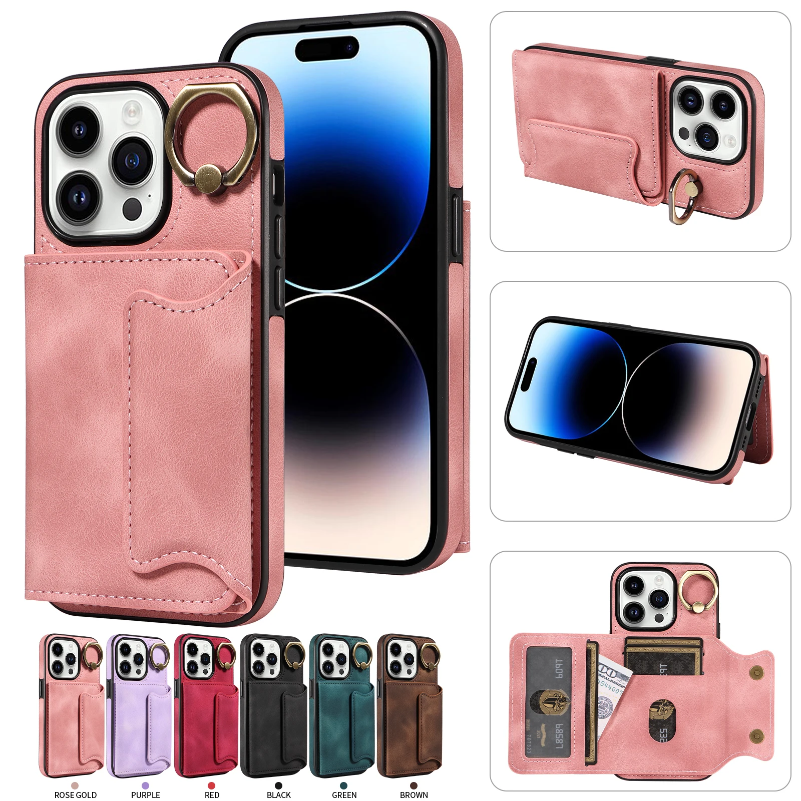 Card Pocket Anti Drop Wallet Case PU Leather Cover For iPhone 15 Pro Max 14 Plus 13 Pro 12 Pro 11 SE 2020 XS XR 8 7
Card Pocket Anti Drop Wallet Case PU Leather Cover For iPhone 15 Pro Max 14 Plus 13 Pro 12 Pro 11 SE 2020 XS XR 8 7