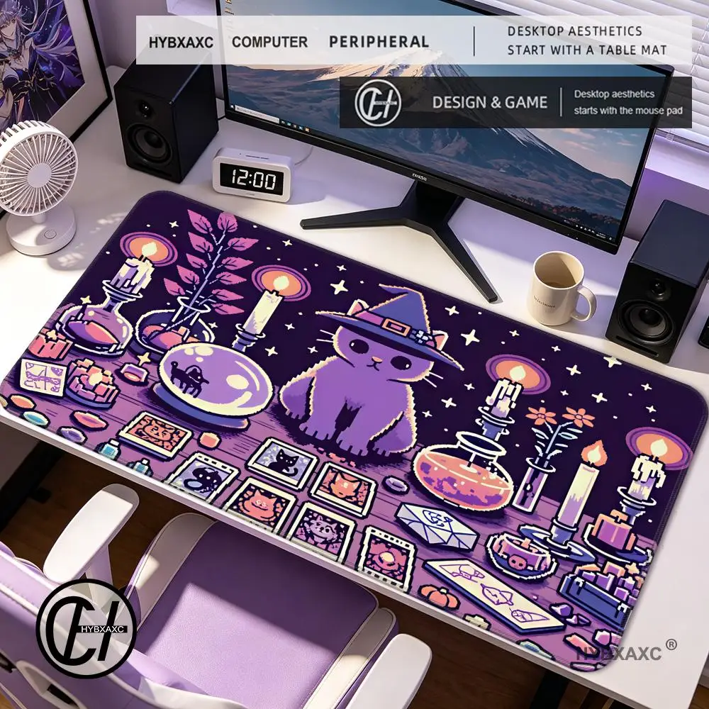 HYBXAXC Purple Witchy Cat Gaming Mouse Pad Oversized Non-Slip Rubbe Tarot Accessory Table Computer Carpets Room Desk Rugs
HYBXAXC Purple Witchy Cat Gaming Mouse Pad Oversized Non-Slip Rubbe Tarot Accessory Table Computer Carpets Room Desk Rugs