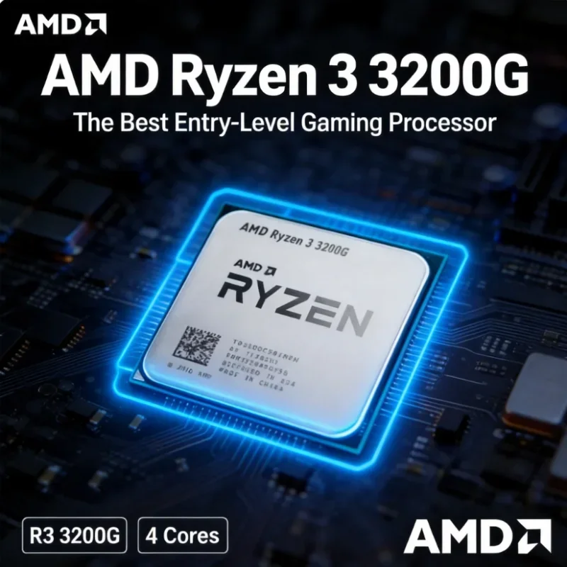 AMD Ryzen 3 3200G R3 3200G Desktop Gaming CPU Processor 4 Core 4 Thread 3.6GHz Up to 4.0GHz 4MB L3 Cache 65W AM4 No Cooler
AMD Ryzen 3 3200G R3 3200G Desktop Gaming CPU Processor 4 Core 4 Thread 3.6GHz Up to 4.0GHz 4MB L3 Cache 65W AM4 No Cooler
