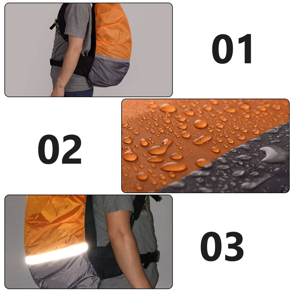 Mountaineering Backpack Night Safety Cover Rain at 190t Polyester Waterproof Bag Reflective
Mountaineering Backpack Night Safety Cover Rain at 190t Polyester Waterproof Bag Reflective