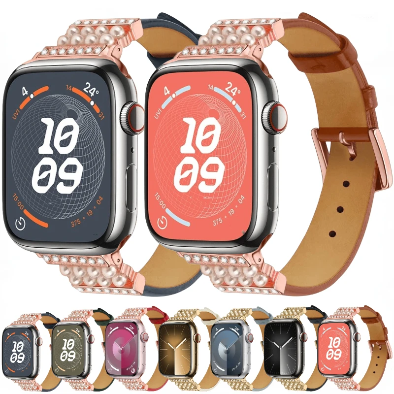 Кожаный ремешок + ювелирный ремешок для Apple Watch10 42 мм 46 мм 49 мм 45 мм 41 мм 44 мм 42 мм 40 мм 38 мм браслет iWatch Ultra/2 9 8 7 6 5 4 SE
Кожаный ремешок + ювелирный ремешок для Apple Watch10 42 мм 46 мм 49 мм 45 мм 41 мм 44 мм 42 мм 40 мм 38 мм браслет iWatch Ultra/2 9 8 7 6 5 4 SE
