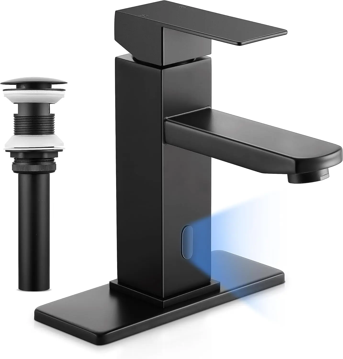 Touchless Bathroom Faucets Matte Black Stainless Steel Automatic Motion Sensor Bathroom Faucet RV Bar Sink Faucet for 1-3
Touchless Bathroom Faucets Matte Black Stainless Steel Automatic Motion Sensor Bathroom Faucet RV Bar Sink Faucet for 1-3