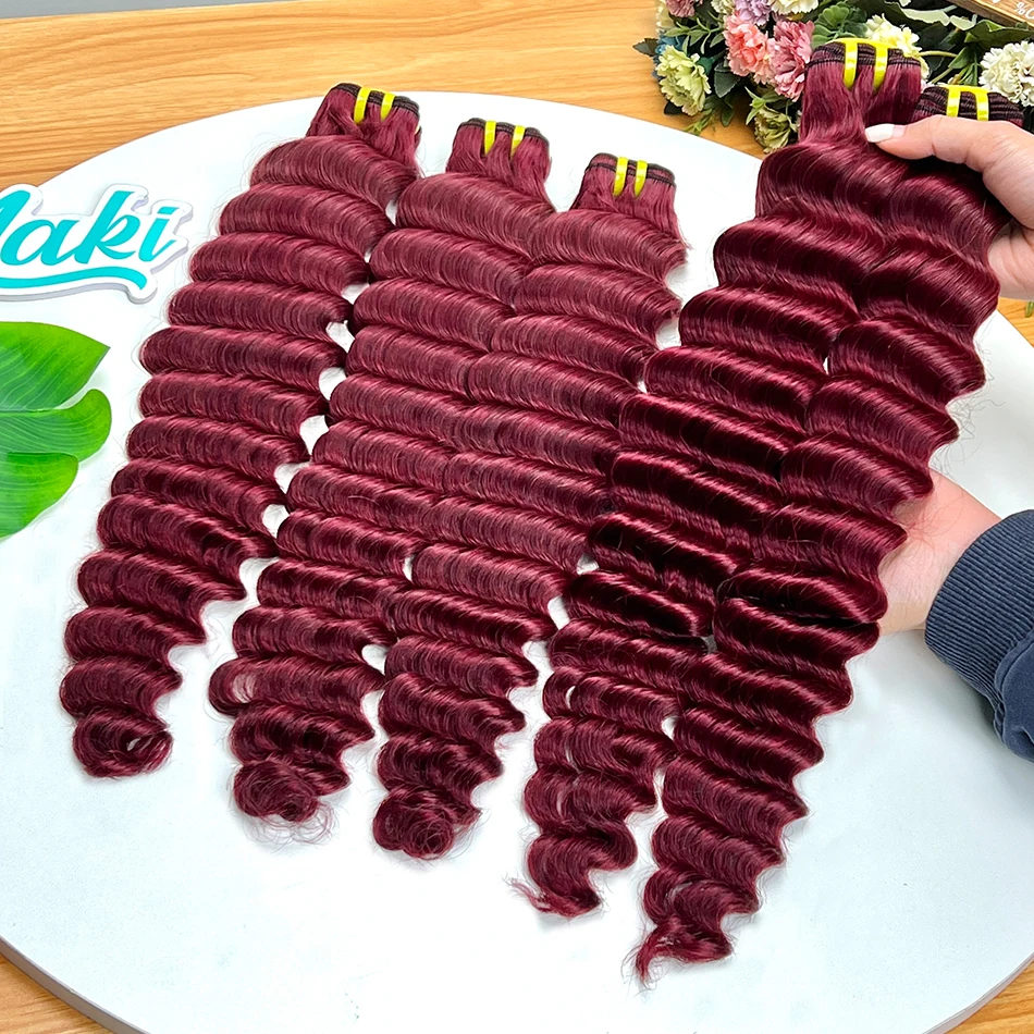 # Наборы натуральных волос 99J цвета бургунди, глубокая волна, 100% натуральные вьетнамские кудрявые волнистые волосы для наращивания, 100 грамм, оптом
# Наборы натуральных волос 99J цвета бургунди, глубокая волна, 100% натуральные вьетнамские кудрявые волнистые волосы для наращивания, 100 грамм, оптом