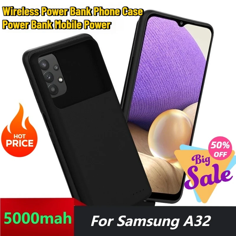 5000mAh for Samsung A32 4G/5G Clip-on Battery Wireless Power Bank Phone Case Power Bank Mobile Power
5000mAh for Samsung A32 4G/5G Clip-on Battery Wireless Power Bank Phone Case Power Bank Mobile Power