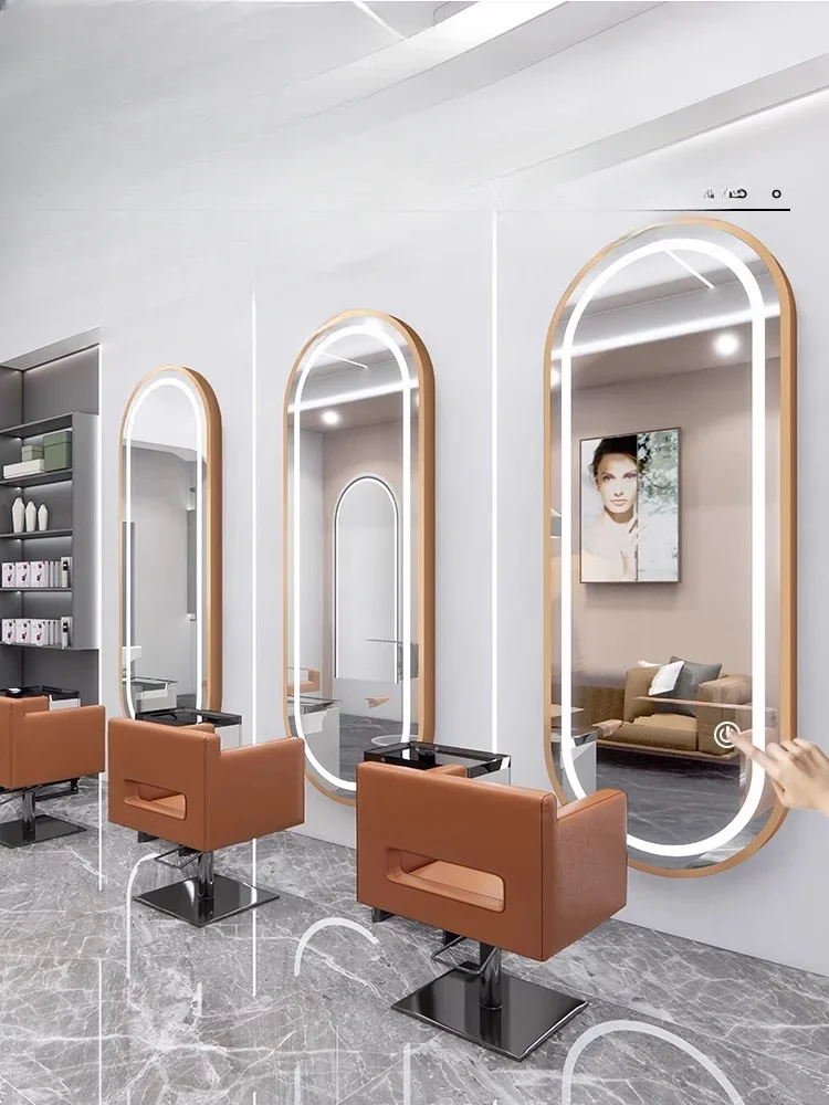 【Hot】Hair Salon Furniture Barber Shop Mirror Station With Led Light Wall Mounted Hairdressing Mirror Touch Screen Mirror
【Hot】Hair Salon Furniture Barber Shop Mirror Station With Led Light Wall Mounted Hairdressing Mirror Touch Screen Mirror