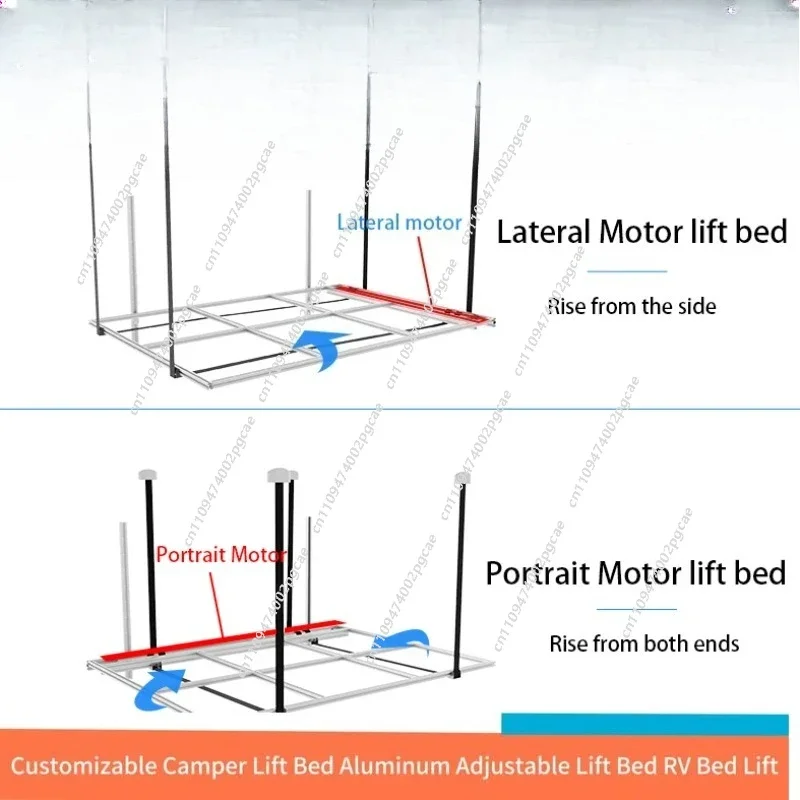 Camper Caravan Part Customizable RV B-ed Li-ft Caravan Electric Aluminum Profile Adjustable Lifting B-ed System
Camper Caravan Part Customizable RV B-ed Li-ft Caravan Electric Aluminum Profile Adjustable Lifting B-ed System