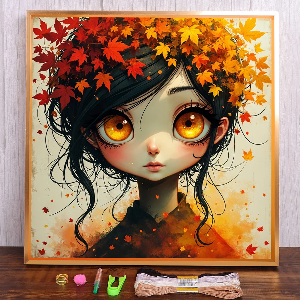 Portrait Girl Printed Canvas Cross-Stitch Full Kit Embroidery Needlework Sewing Knitting Handicraft Room Decor Jewelry Different
Portrait Girl Printed Canvas Cross-Stitch Full Kit Embroidery Needlework Sewing Knitting Handicraft Room Decor Jewelry Different