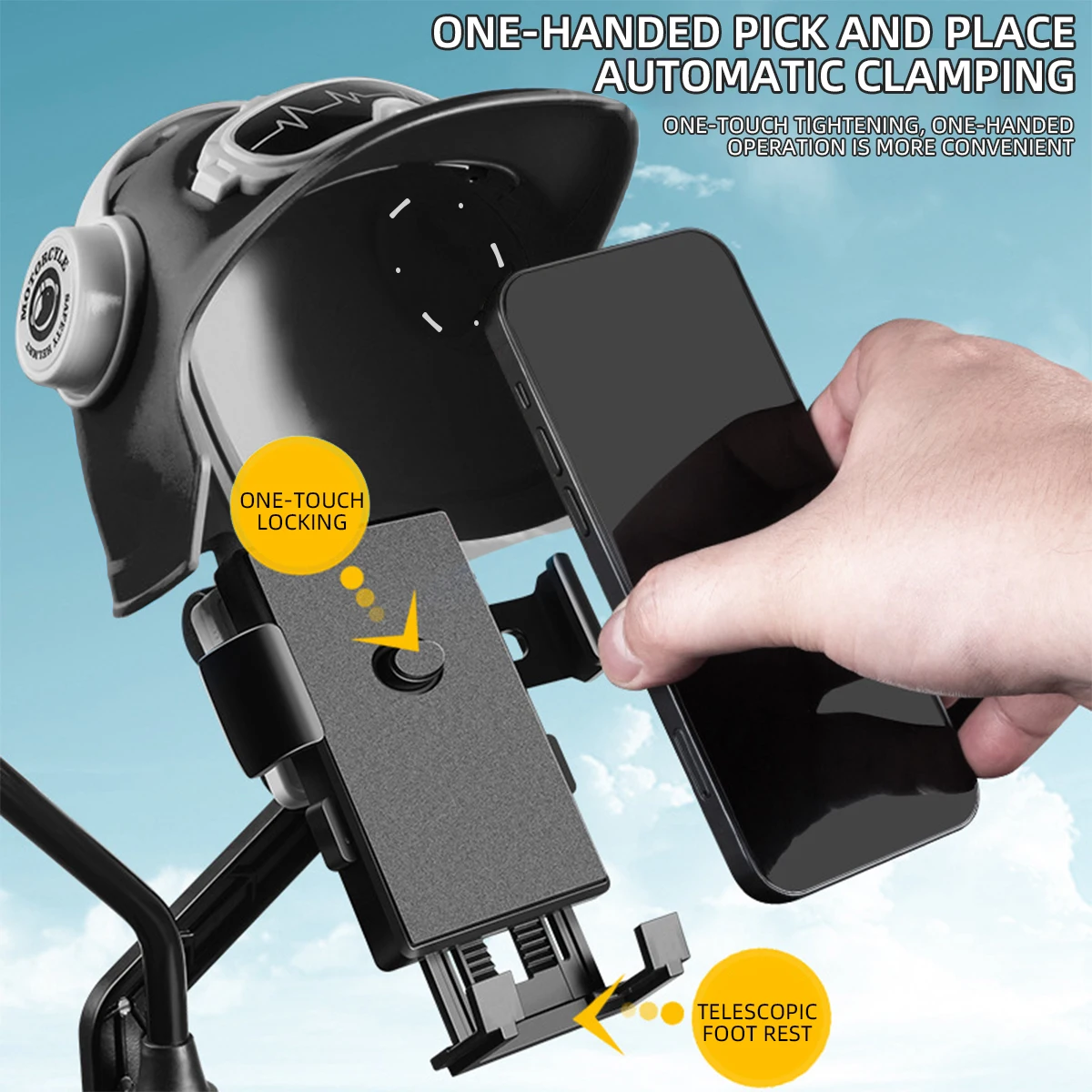 1pc Small Helmet Rider Motorcycle Mobile Phone Holder Electric Bicycle Waterproof Sunshade Navigation Mobile Phone Holder
1pc Small Helmet Rider Motorcycle Mobile Phone Holder Electric Bicycle Waterproof Sunshade Navigation Mobile Phone Holder