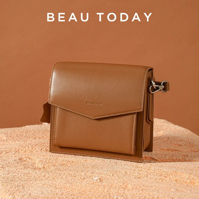 BeauToday Shoulder Handbags Women Genuine Cow Leather Hand Carry Simple Falp Pocket Elegant Square Female Messenger Bags 61009
BeauToday Shoulder Handbags Women Genuine Cow Leather Hand Carry Simple Falp Pocket Elegant Square Female Messenger Bags 61009
