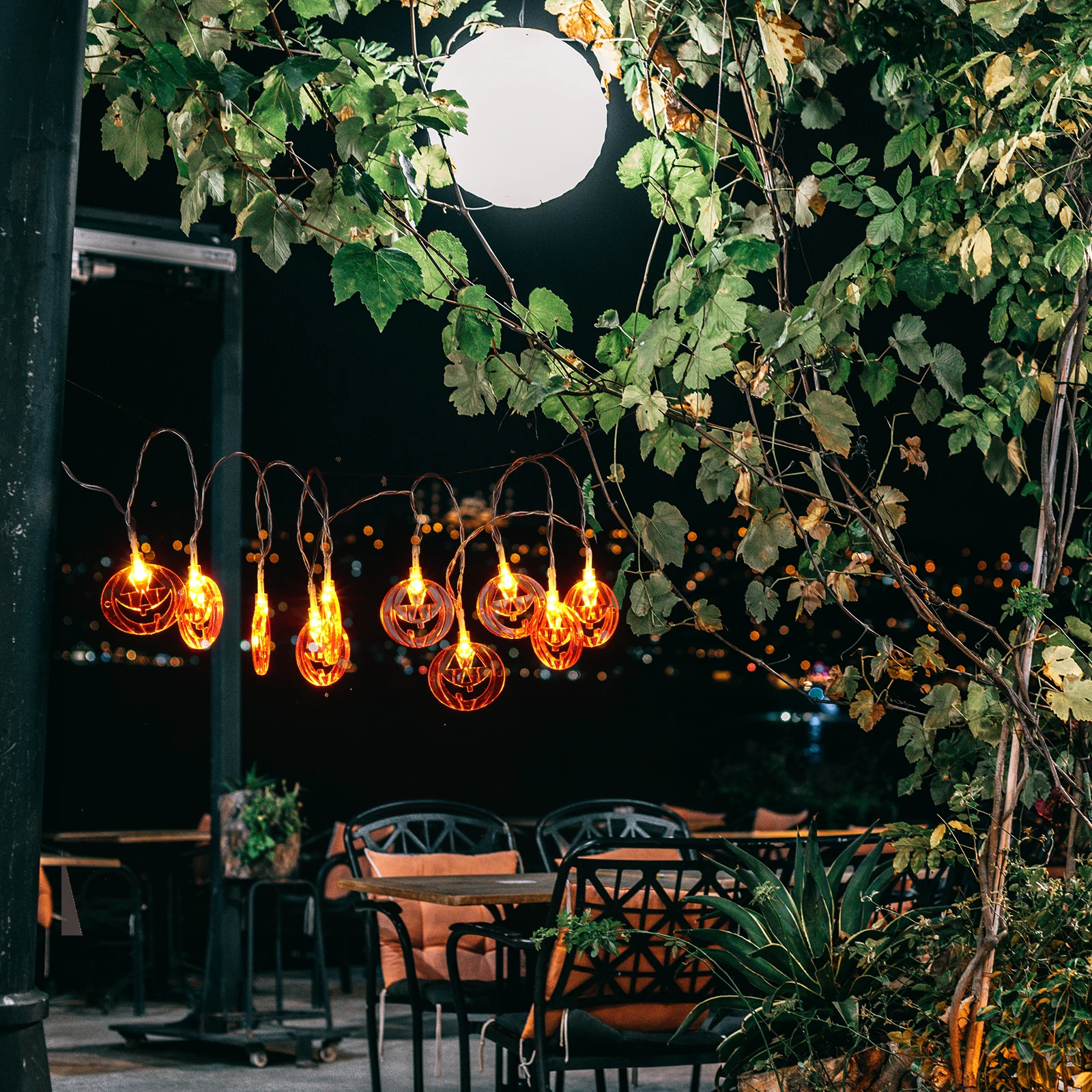 Spider Bat String Lights Halloween Decor Plastic Festival Lamp Set Ghost Party Supply Post Reliable Layout 3 Sets
Spider Bat String Lights Halloween Decor Plastic Festival Lamp Set Ghost Party Supply Post Reliable Layout 3 Sets