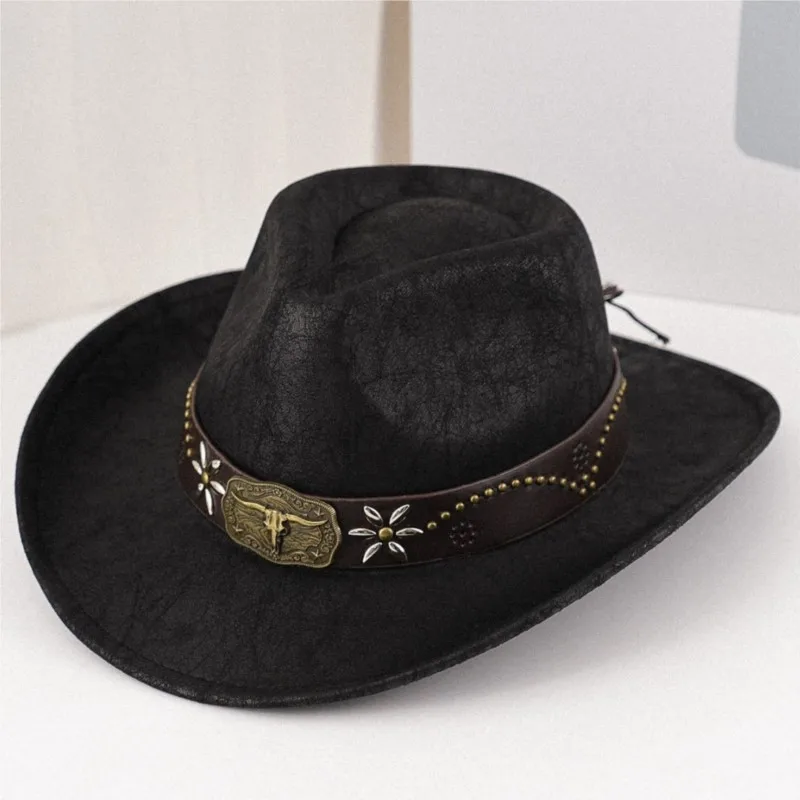 Upturned velvet top hats felt men's and women's
Upturned velvet top hats felt men's and women's