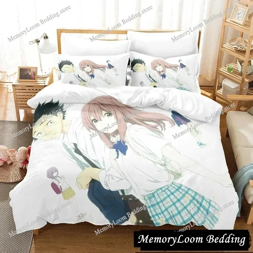 Anime Theme Cute A Silent Voice The Shape of Voice Bedding Set Full/Queen Size Duvet Cover Pillowcase Kids Bedroom Soft Set
Anime Theme Cute A Silent Voice The Shape of Voice Bedding Set Full/Queen Size Duvet Cover Pillowcase Kids Bedroom Soft Set